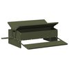 vidaXL Z&aacute;sobn&iacute;k pro slepice s ped&aacute;lem Olivově zelen&aacute; 75 x 53 x 20,5 cm