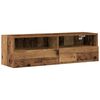 vidaXL TV wall cabinet N&aacute;stěnn&yacute; 2 pcs Star&eacute; dřevo 100 x 30 x 30 cm