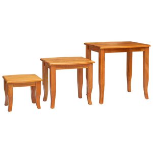 vidaXL Hniezd&iacute;c&iacute; bočn&iacute; stoly 3 ks Př&iacute;rodn&iacute; 60 x 45 x 60,5 cm