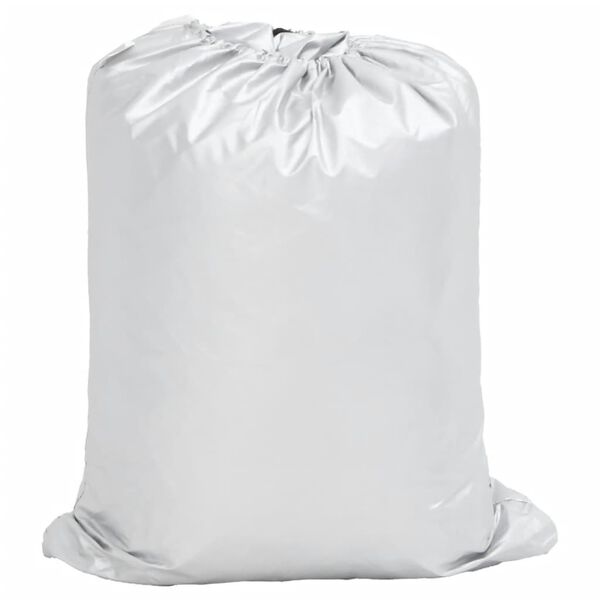 vidaXL Autopotah pro sedan s popruhy na přezky celý stříbrný XXL