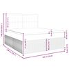vidaXL Box spring postel s matrac&iacute; růžov&aacute; 180x200 cm samet