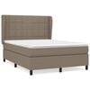 vidaXL Box spring postel s matrac&iacute; taupe 140x190 cm textil