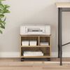vidaXL Stojan na tisk&aacute;rnu s &uacute;loži&scaron;těm Artisanov&yacute; dub 41 x 32 x 34,5 cm