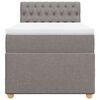 vidaXL Box spring postel s matrac&iacute; taupe 90x190 cm textil