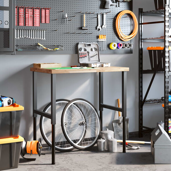 vidaXL Pracovn&iacute; stůl 100x60x(73&ndash;99,5) cm masivn&iacute; ak&aacute;cie obd&eacute;ln&iacute;kov&yacute;