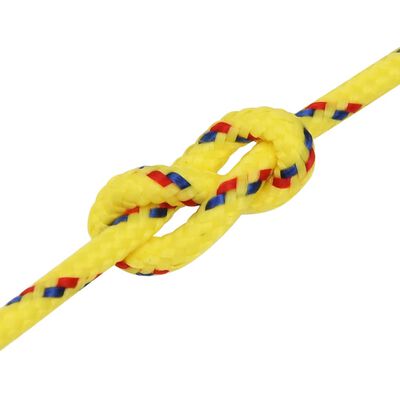 vidaXL Lodní lano žluté 2 mm 25 m polypropylen