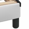vidaXL R&aacute;m postele Viana bez matrace b&iacute;l&yacute; a čern&yacute; 90 x 200 cm uměl&aacute; kůže