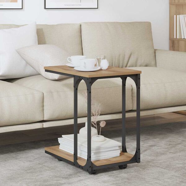 vidaXL Bočn&iacute; stůl Artisanov&yacute; dub 50 x 35 x 55.5 cm kompozitn&iacute; dřevo