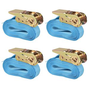 vidaXL R&aacute;čnov&eacute; up&iacute;nac&iacute; p&aacute;sy 4 ks 0,8 tun 6m x 25mm modr&eacute;