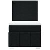 vidaXL Box spring postel s matrac&iacute; čern&aacute; 90x200 cm textil