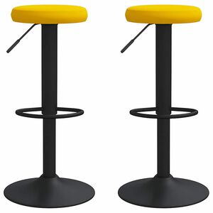 vidaXL Barov&eacute; židle 2 ks hořčicově žlut&eacute; samet