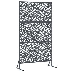 vidaXL Obrazovka pro soukrom&iacute; 100 x 50 x 180 cm Ocel Antracitov&aacute;