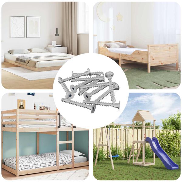 vidaXL &Scaron;roub 5143 pcs Zinkovan&yacute; 5 x 40 mm Železo