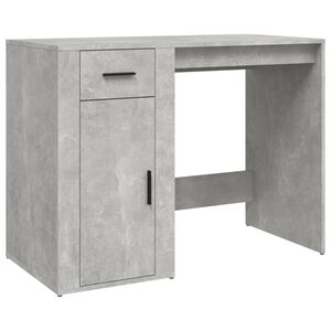 vidaXL Psac&iacute; stůl betonově &scaron;ed&yacute; 100 x 49 x 75 cm kompozitn&iacute; dřevo