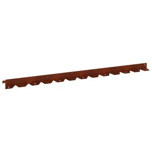vidaXL Okraj tr&aacute;vn&iacute;ku 10 ks 102 x 4 x 4 cm Ocel Rezav&aacute;