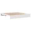 vidaXL Postel bez matrace bílá 200 x 200 cm masivní borovice