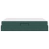 vidaXL Postel s &uacute;ložn&yacute;m prostorem a matrac&iacute; Tmavě zelen&aacute; 140 x 200 cm