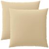 vidaXL Povlak na pol&scaron;t&aacute;ř 2 pcs HEERLEN B&eacute;žov&aacute; 60 x 60 cm Polyester