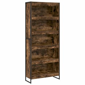 vidaXL Knihovna 80 x 30 x 189,5 cm Kompozitn&iacute; dřevo Kouřov&yacute; dub