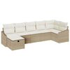vidaXL Set pohovek 7 ks polyratan