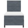 vidaXL Postel s boxspringem s matrac&iacute; Tmavě &scaron;ed&aacute; 90 x 190 cm textil