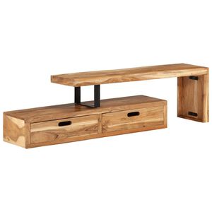 vidaXL TV stolek (118-200) x 30 x 40 cm masivn&iacute; ak&aacute;cie
