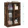 vidaXL Highboard s dv&iacute;řky kouřov&yacute; dub 68x37x109 cm kompozitn&iacute; dřevo