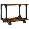vidaXL Stojan na tisk&aacute;rnu 2patrov&yacute; kouřov&yacute; dub 41x28x33,5 cm kompozit