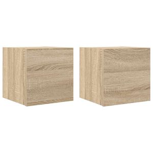 vidaXL N&aacute;stěnn&eacute; TV skř&iacute;ňky 2 ks dub sonoma 30,5x30x30 cm