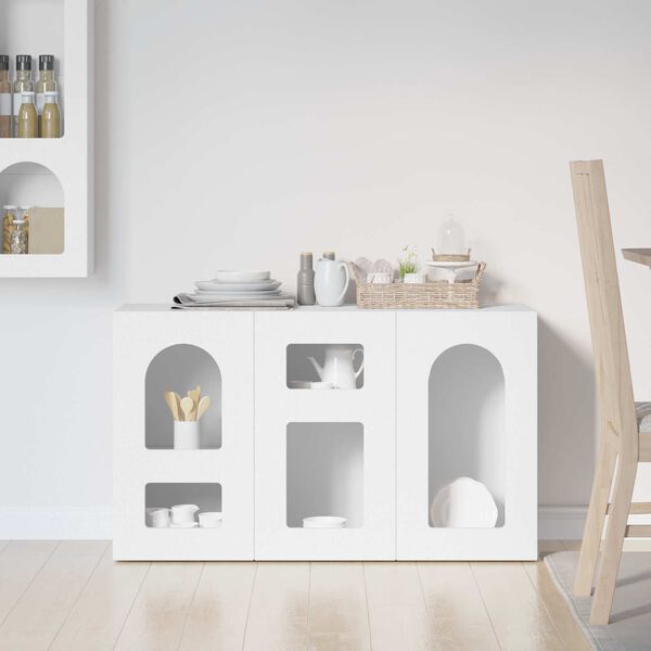 vidaXL Serv&iacute;rovac&iacute; skř&iacute;ň B&iacute;l&aacute; 100 x 35 x 59 cm kompozitn&iacute; dřevo