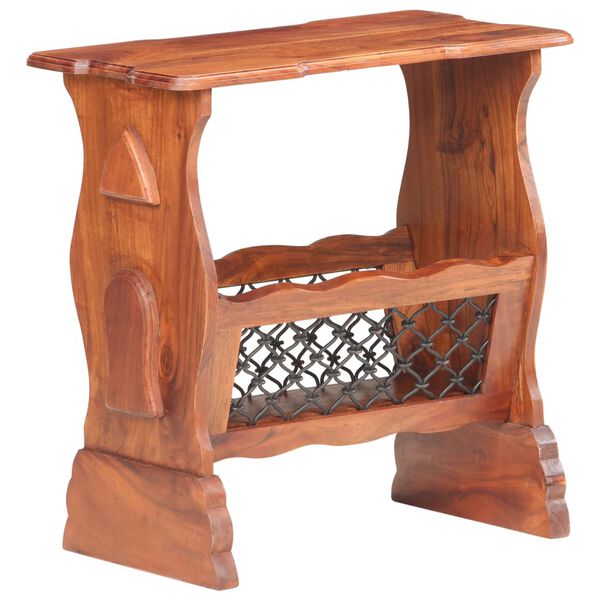 vidaXL Stojan na časopisy 50 x 30 x 53 cm masivn&iacute; ak&aacute;ciov&eacute; dřevo