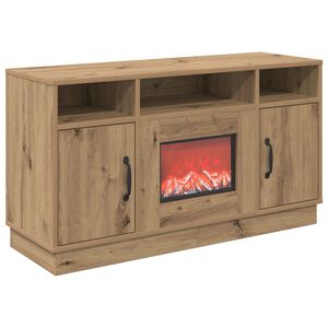 vidaXL Elektrick&yacute; krb Dub artisan 100 x 33 x 55 cm Kompozitn&iacute; dřevo