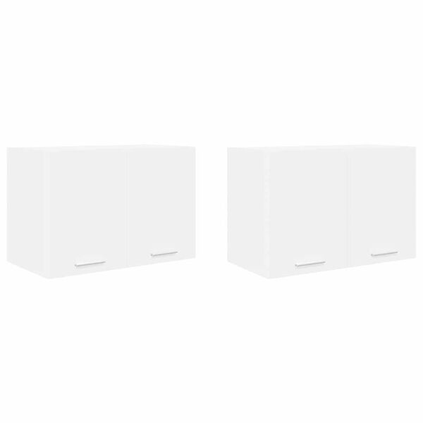 vidaXL Z&aacute;věsn&aacute; skř&iacute;ňka 2 pcs B&iacute;l&aacute; 60 x 31 x 40 cm kompozitn&iacute; dřevo