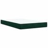 vidaXL Box spring postel s matrac&iacute; tmavě zelen&aacute; 120 x 200 cm samet