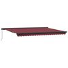 vidaXL Automatick&aacute; zatahovac&iacute; mark&yacute;za burgundsk&aacute; 300 x 250 cm