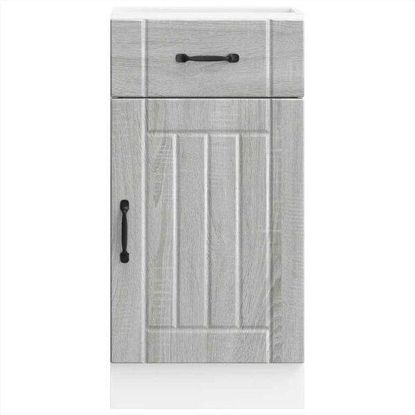 vidaXL Kuchyňsk&aacute; spodn&iacute; skř&iacute;ňka "Lucca" &scaron;ed&yacute; sonoma kompozitn&iacute; dřevo