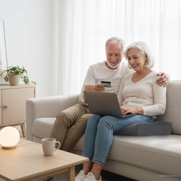 vidaXL Pol&scaron;t&aacute;ř na sed&aacute;k &Scaron;ed&aacute; 40 x 40 x 10 cm PU pěna