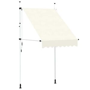 vidaXL Ručně zatahovac&iacute; mark&yacute;za 150 cm kr&eacute;mov&aacute;