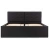 vidaXL R&aacute;m postele s &uacute;ložn&yacute;m prostorem čern&yacute; uměl&aacute; kůže 120x200 cm