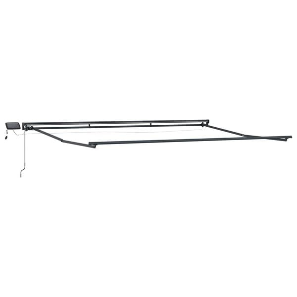 vidaXL Manu&aacute;ln&iacute; r&aacute;m mark&yacute;zy s LED B&iacute;l&yacute; 4 x 2 m