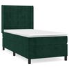 vidaXL Box spring postel s matrac&iacute; tmavě zelen&aacute; 100x200 cm samet