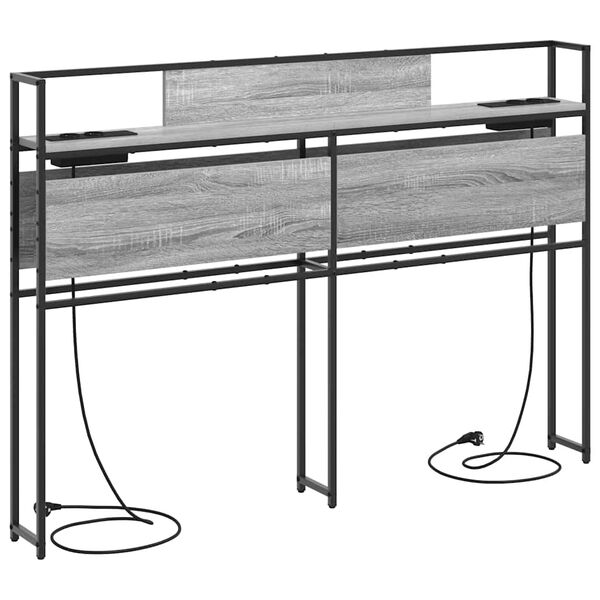 vidaXL &Uacute;ložn&eacute; čelo postele s čelo &Scaron;ed&aacute; sonoma 150 cm Kompozitn&iacute; dřevo