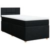 vidaXL Box spring postel s matrac&iacute; čern&aacute; 80 x 200 cm textil