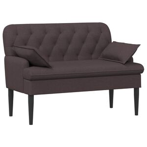 vidaXL Pohovka s knofl&iacute;kov&yacute;m pro&scaron;&iacute;v&aacute;n&iacute;m Tmavě hněd&aacute; 111 x 68 x 80 cm