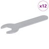vidaXL Kl&iacute;č 12 ks Stř&iacute;brn&aacute; 13 mm Železo