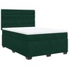vidaXL Box spring postel s matrac&iacute; tmavě zelen&aacute; 140x200 cm samet