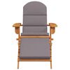 vidaXL Zahradní křeslo Adirondack s podnožkou masivní akáciové dřevo