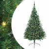 vidaXL Uměl&yacute; osvětlen&yacute; v&aacute;nočn&iacute; stromeček Zelen&aacute; 240 cm PVC