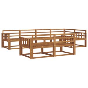 vidaXL Venkovn&iacute; pohovkov&aacute; souprava 7 pcs Př&iacute;rodn&iacute;