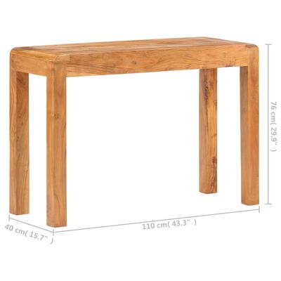 vidaXL Konzolový stolek 110x40x76 cm masivní akácie s medovým povrchem